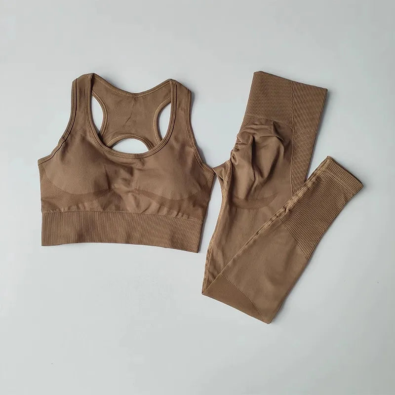 Women's Seamless Yoga Set — Sports Bra & Leggings