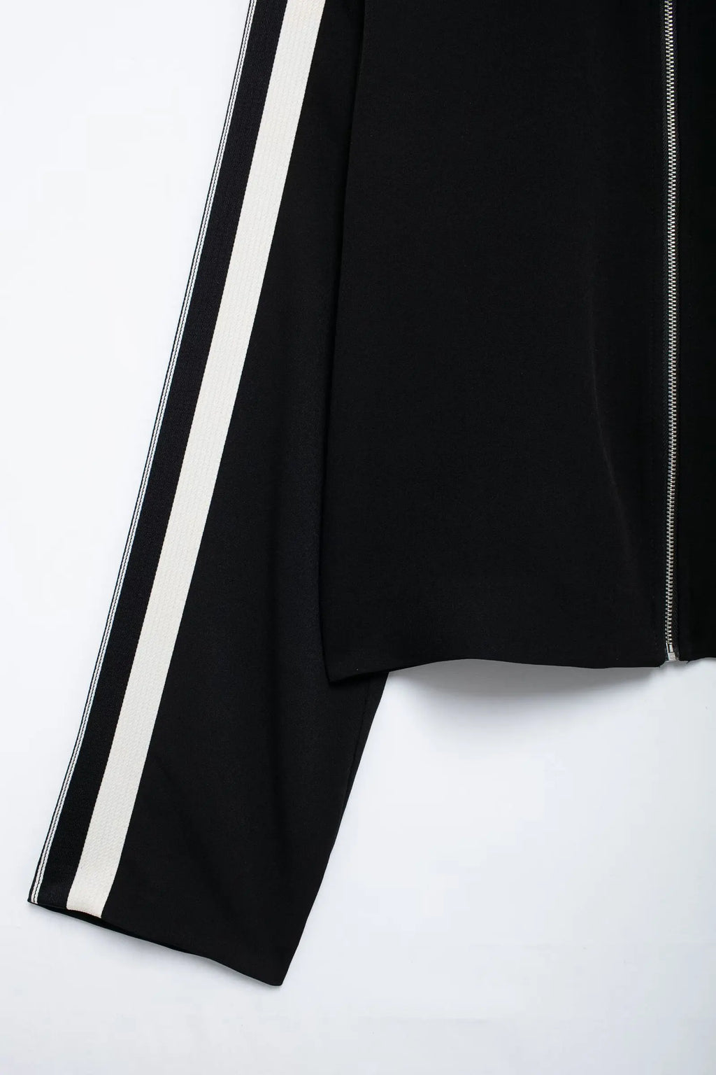 HH Women Casual Sports Suit Fashion Side Stripe Lapel Long Sleeve Zipper Jacket Female Chic Elastic Waist Wide Leg Pants