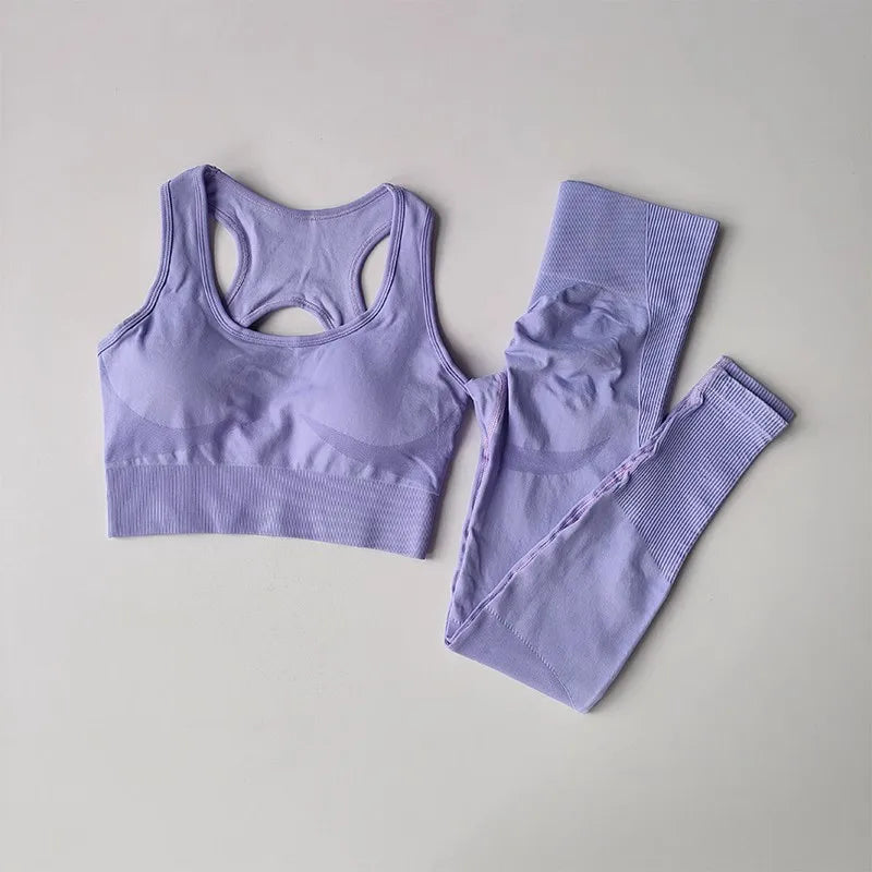 Women's Seamless Yoga Set — Sports Bra & Leggings