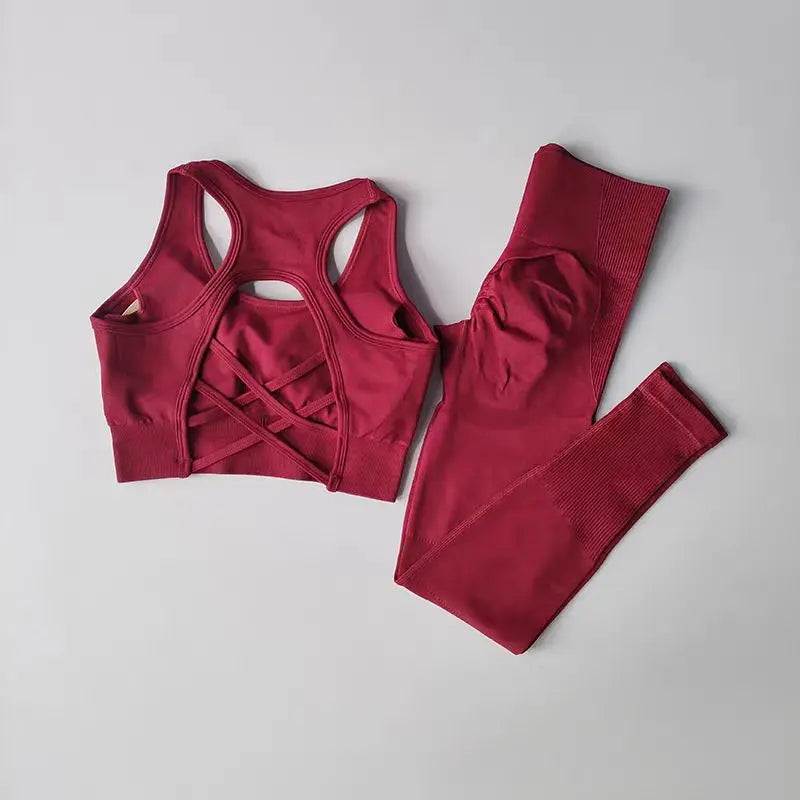 Women's Seamless Yoga Set — Sports Bra & Leggings