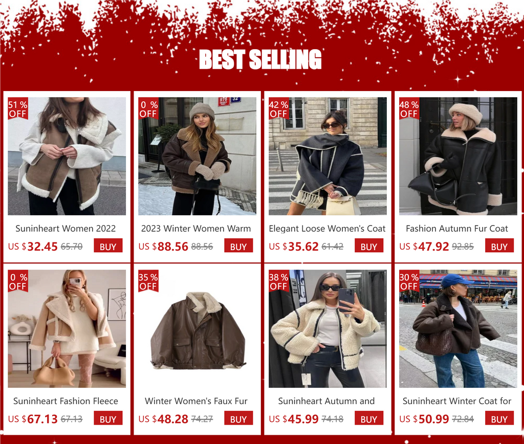 Suninheart Winter New Coats and Jackets Warm Faux Leather Jacket Thick Oversize Outerwear Long Sleeve Luxury Women's Jacket 2025