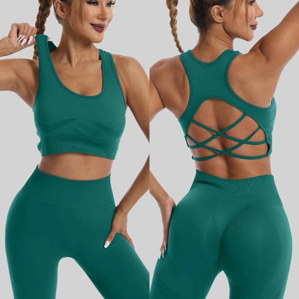 Women's Seamless Yoga Set — Sports Bra & Leggings