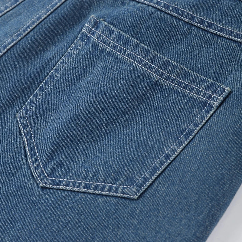 Diamond-shaped Rhinestones Woman's Denim Pants Shiny Diamond Straight Jeans for Women High Rise Trousers Y2k High Street Pants