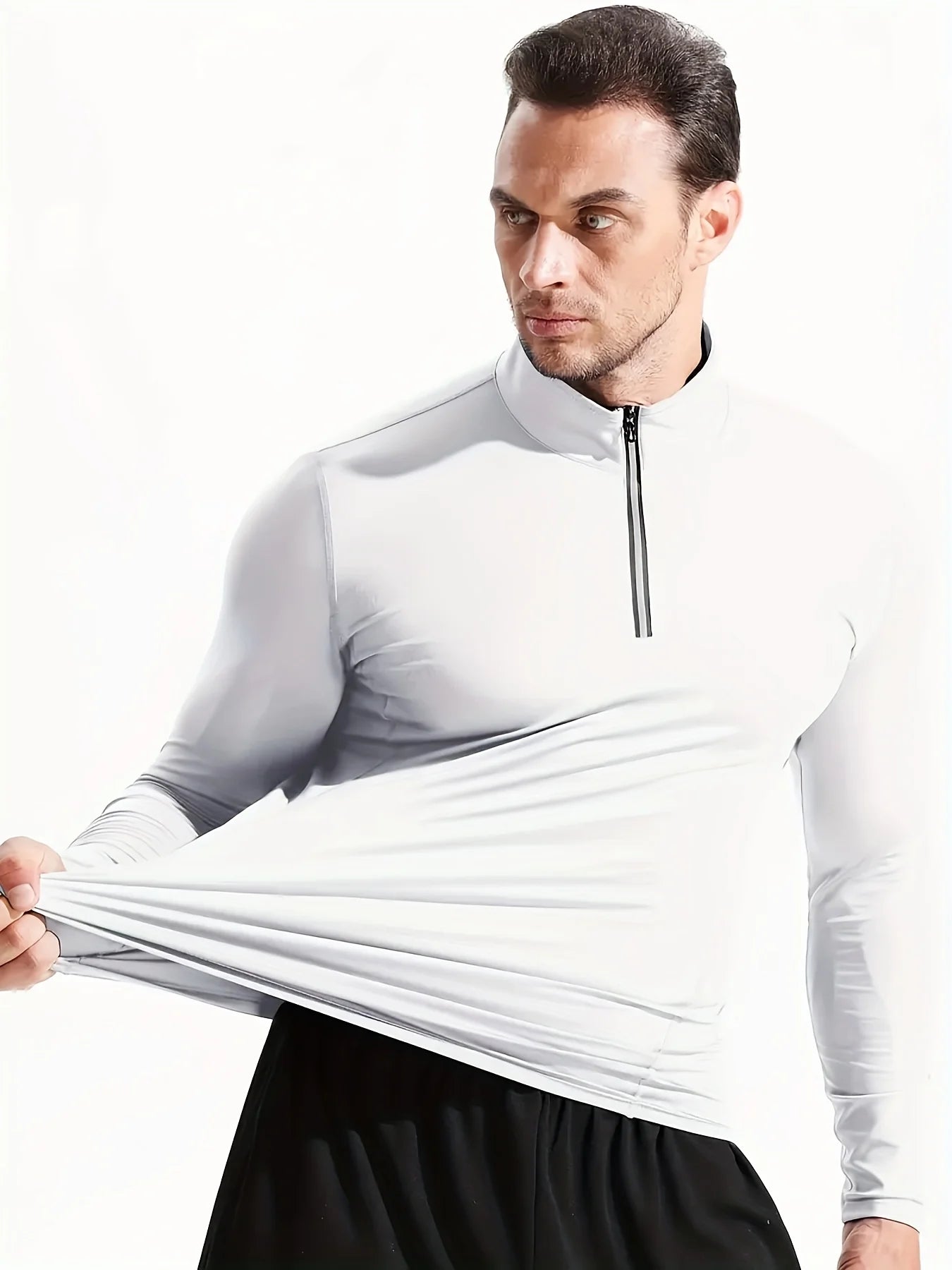 Men's Moisture-Wicking Long Sleeve Sports Sweatshirt