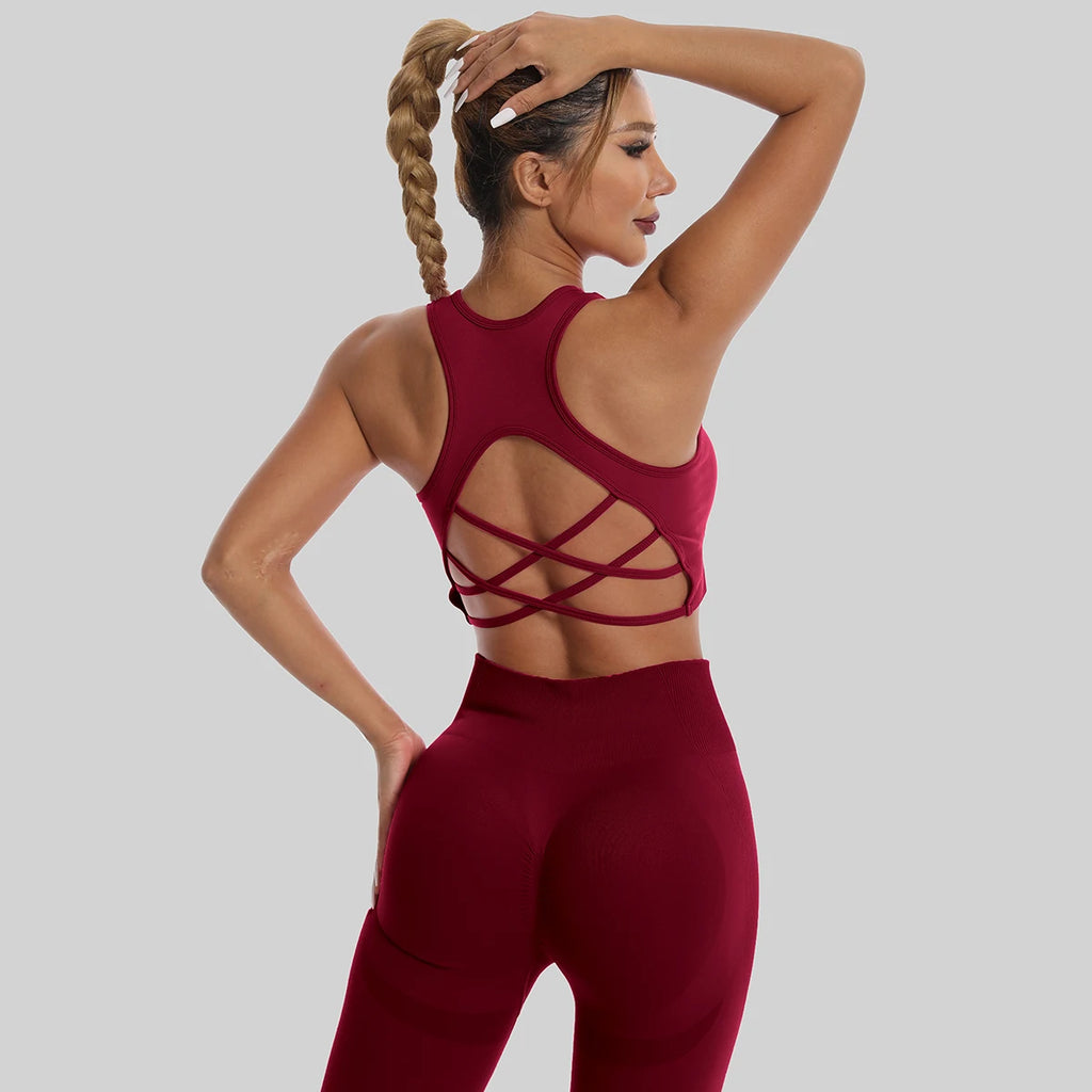 Women's Seamless Yoga Set — Sports Bra & Leggings