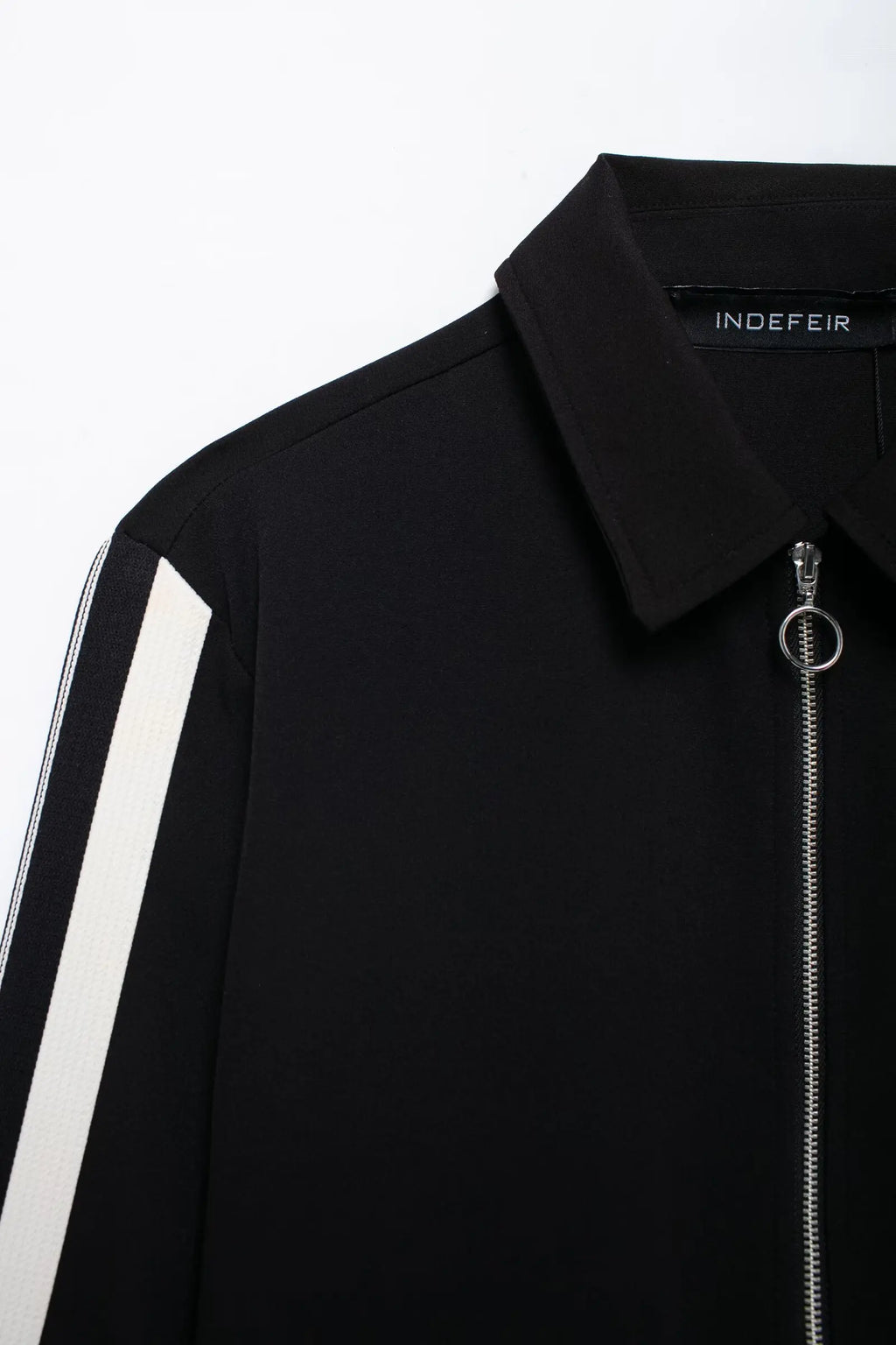 HH Women Casual Sports Suit Fashion Side Stripe Lapel Long Sleeve Zipper Jacket Female Chic Elastic Waist Wide Leg Pants