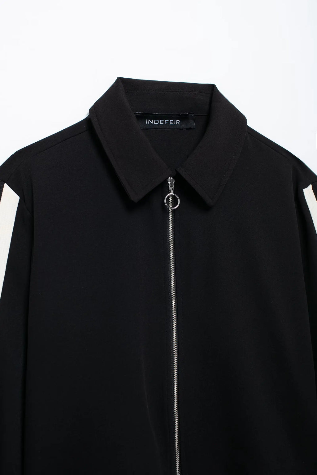 HH Women Casual Sports Suit Fashion Side Stripe Lapel Long Sleeve Zipper Jacket Female Chic Elastic Waist Wide Leg Pants