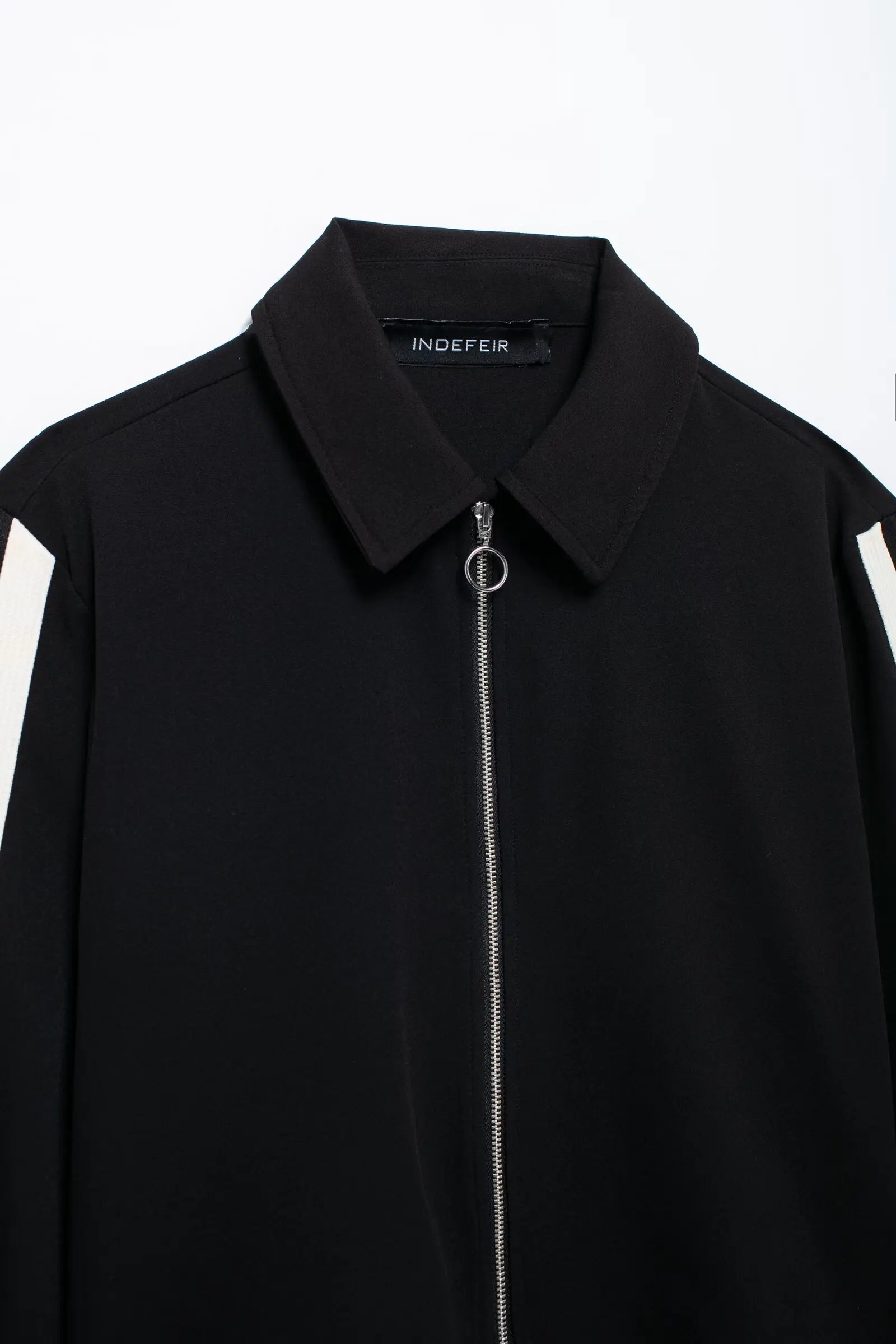 HH Women Casual Sports Suit Fashion Side Stripe Lapel Long Sleeve Zipper Jacket Female Chic Elastic Waist Wide Leg Pants