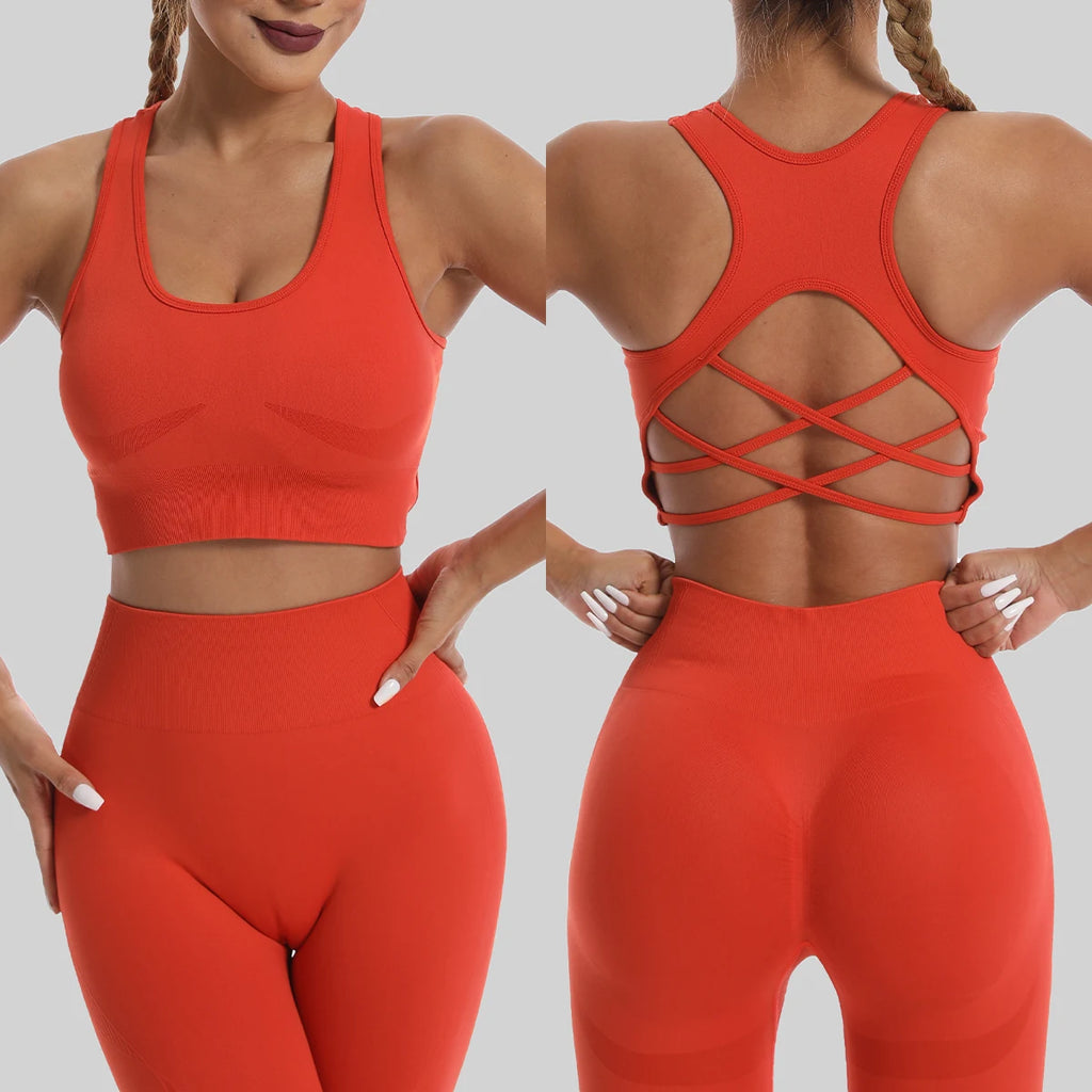 Women's Seamless Yoga Set — Sports Bra & Leggings