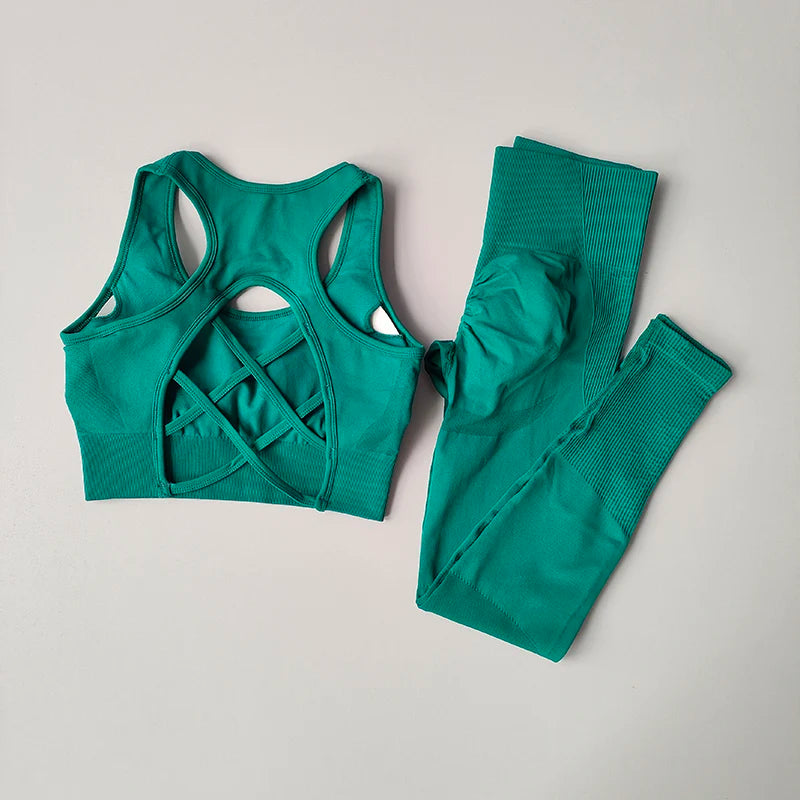 Women's Seamless Yoga Set — Sports Bra & Leggings