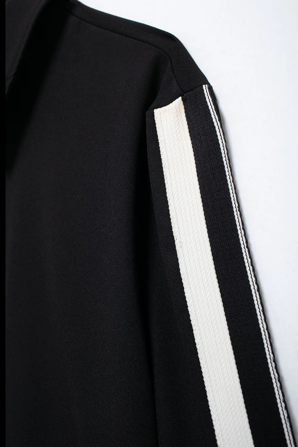 HH Women Casual Sports Suit Fashion Side Stripe Lapel Long Sleeve Zipper Jacket Female Chic Elastic Waist Wide Leg Pants