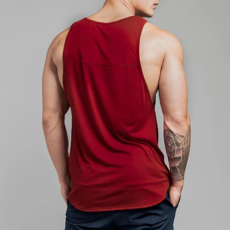 Men's Sweat-Absorbent Sleeveless Gym Vest